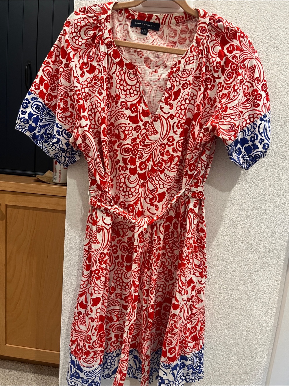 Tommy Hilfiger Red & Blue Floral Dress